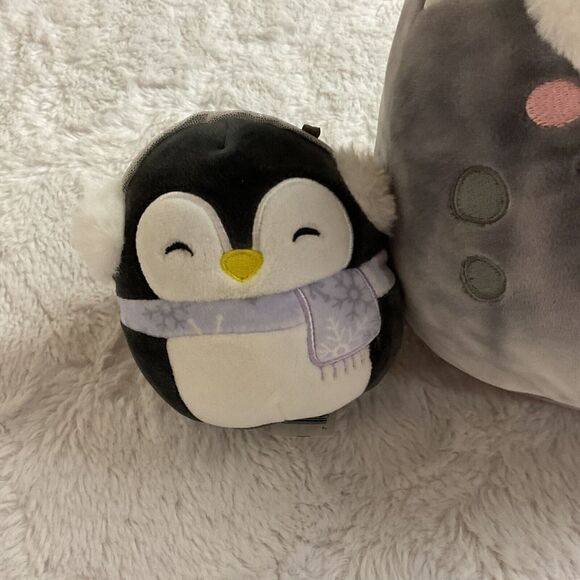 Squishmallow‎ Set Of 3 Boulder The Moon, Dawn The Deer And Luna The Penguin - Picture 2 of 11